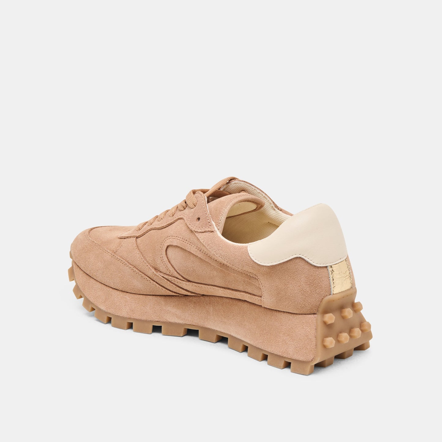 Tricia Toffee Suede Sneakers