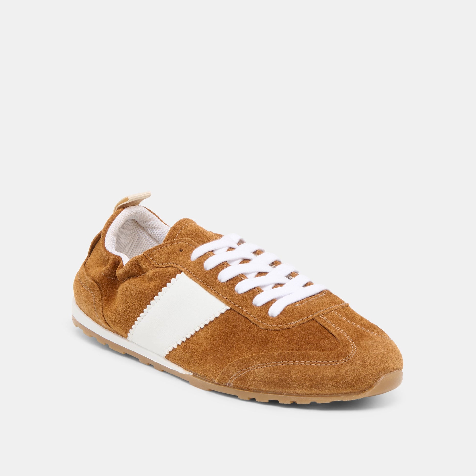 Shyla Cognac Suede Sneakers