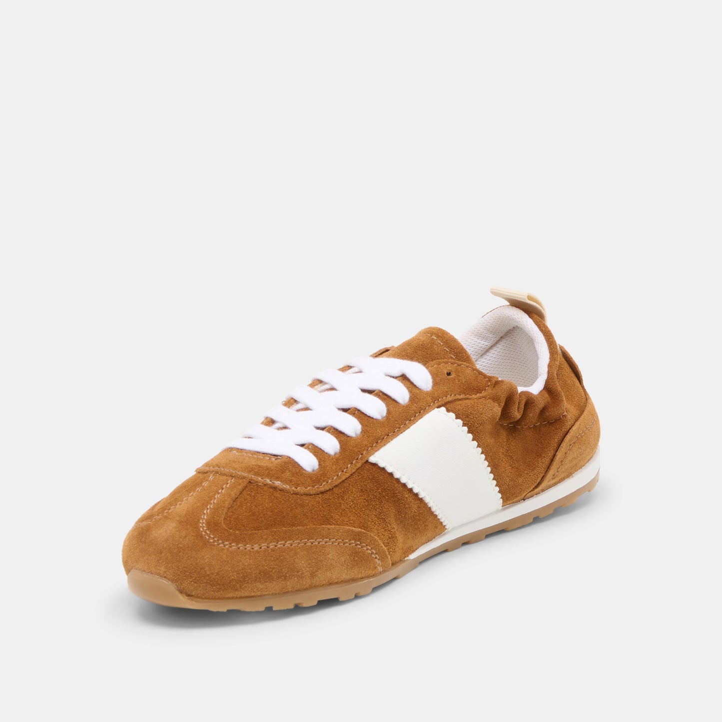 Shyla Cognac Suede Sneakers