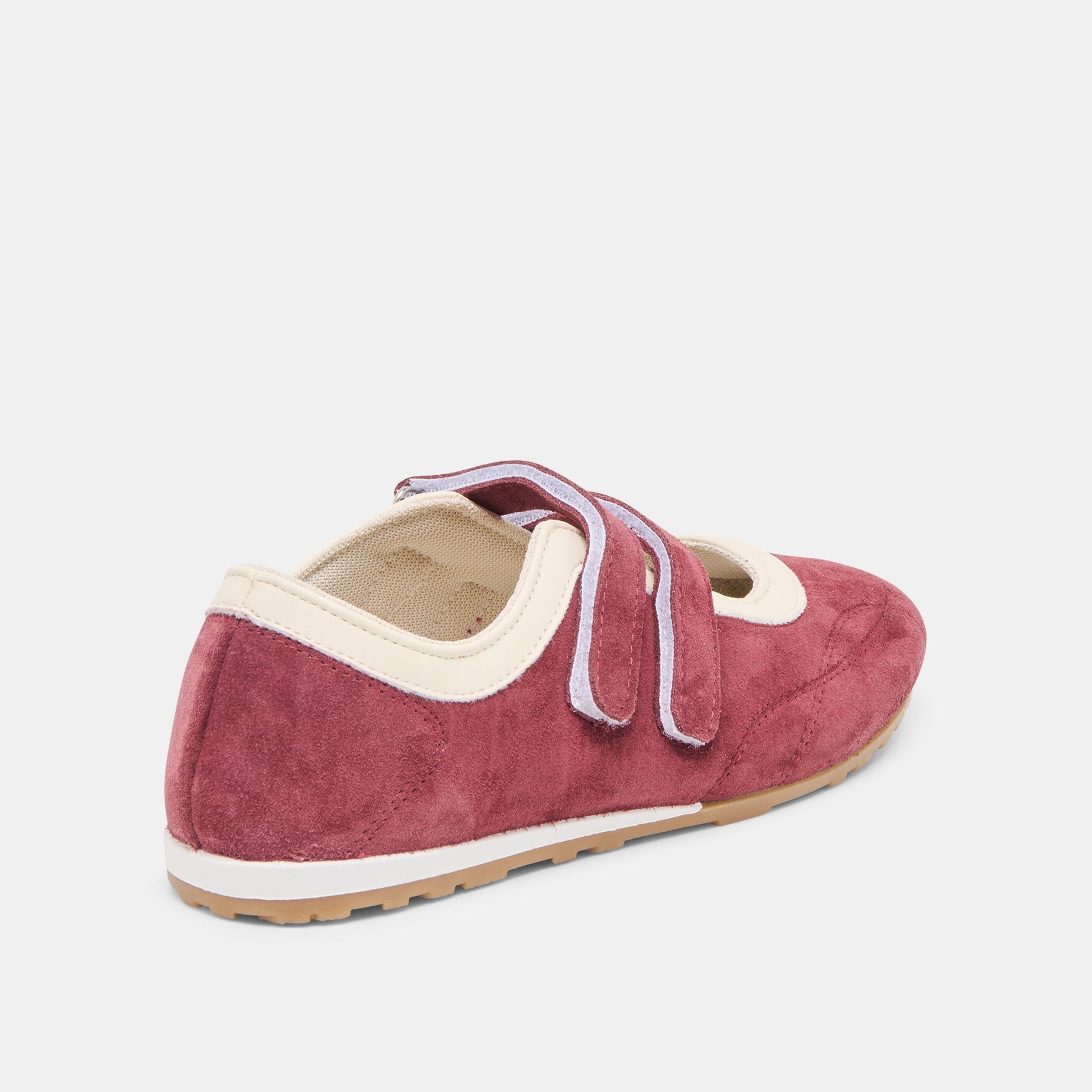 Swan Burgundy Suede Sneakers