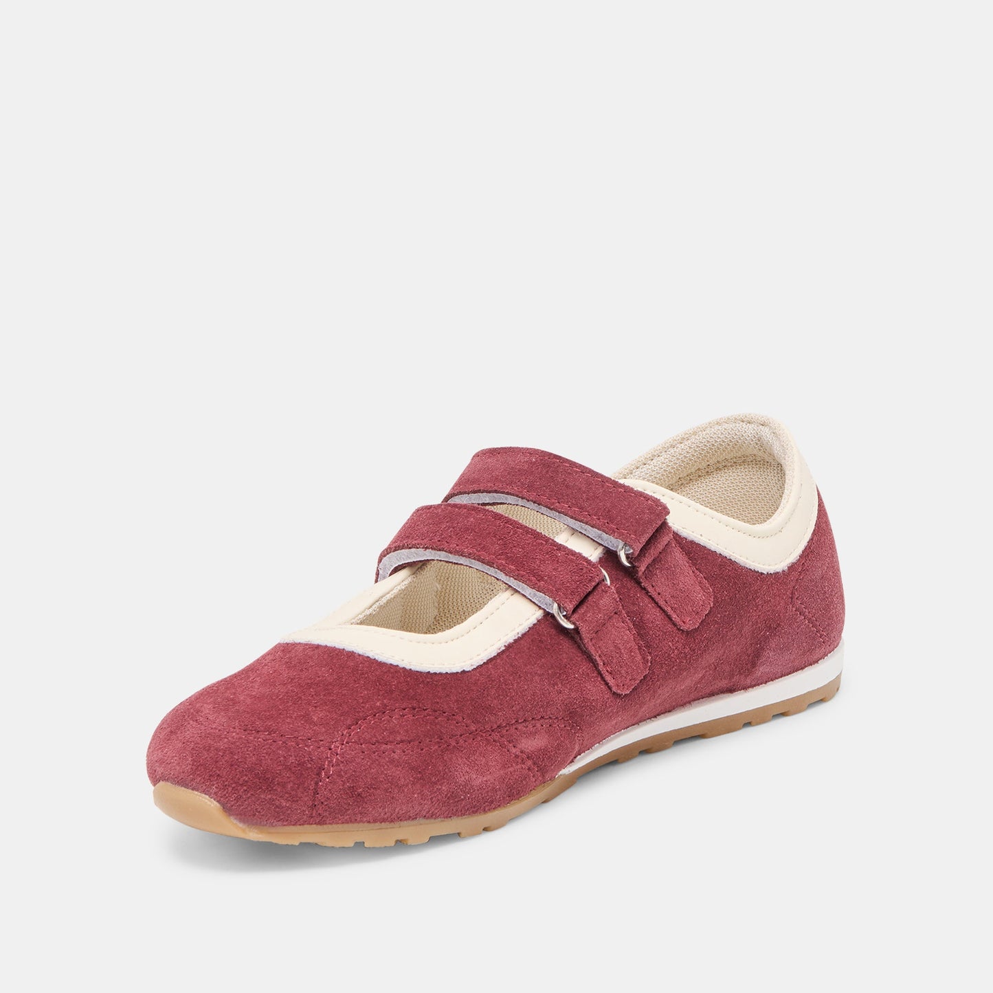 Swan Burgundy Suede Sneakers