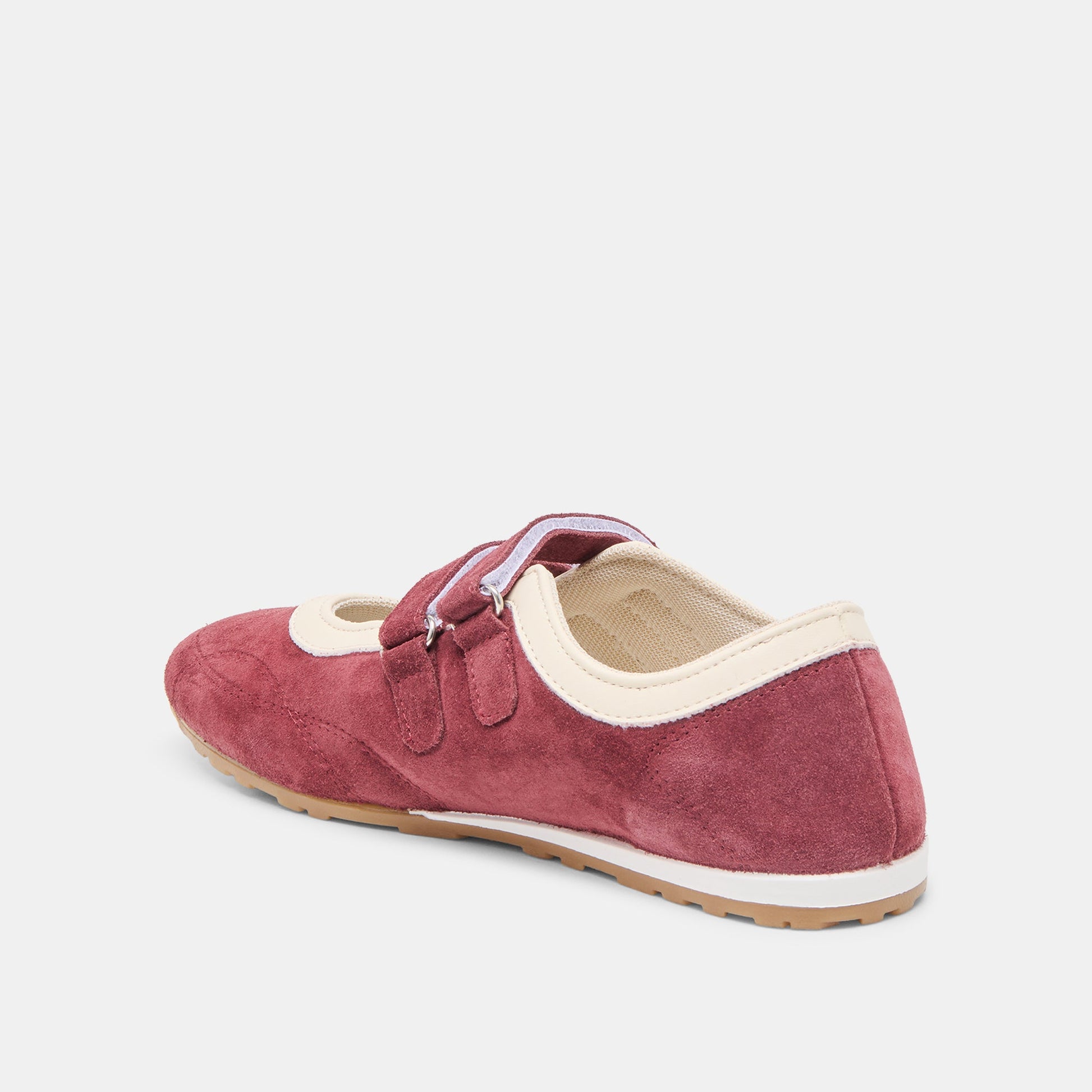 Swan Burgundy Suede Sneakers