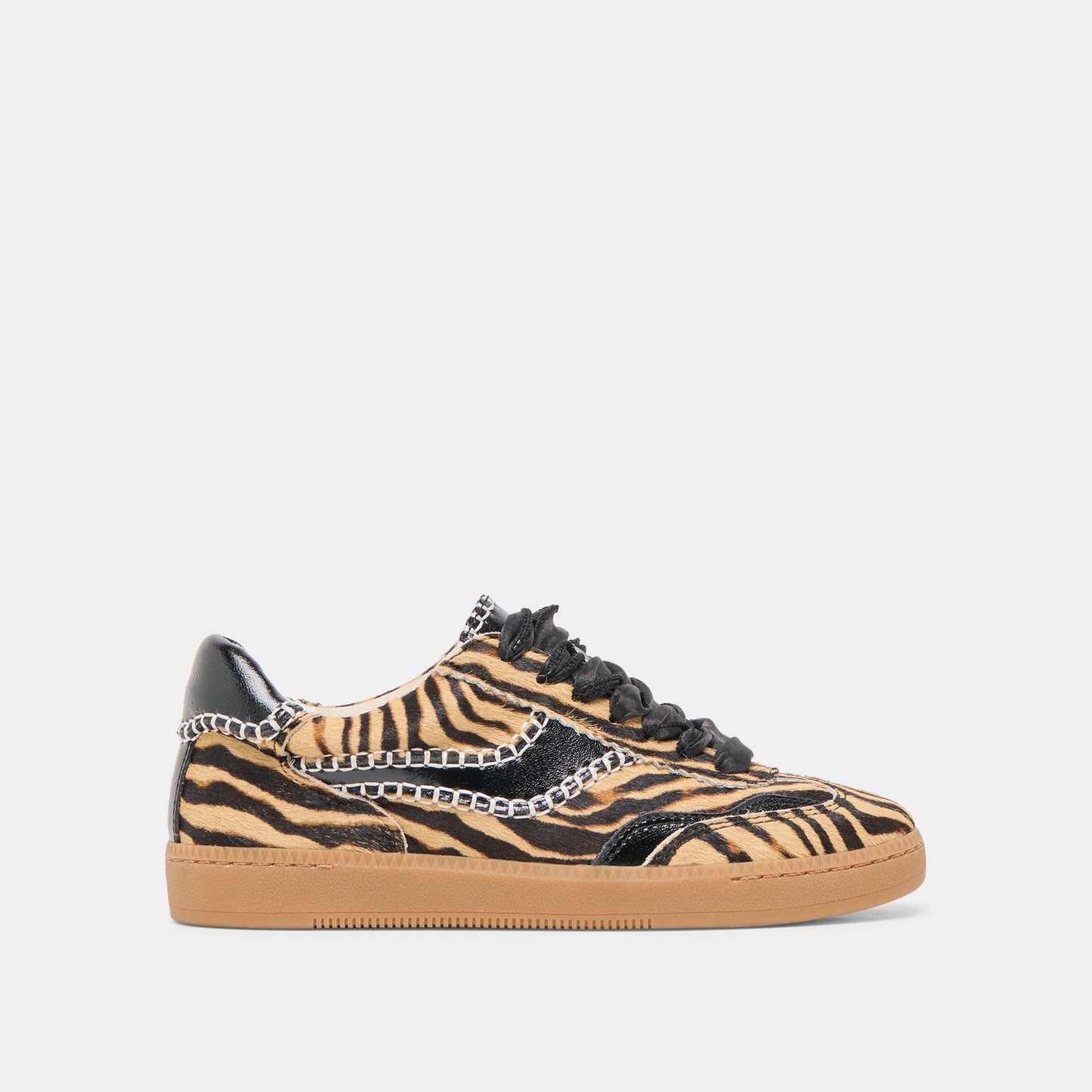 Notice Stitch Tiger Calf Hair Sneakers