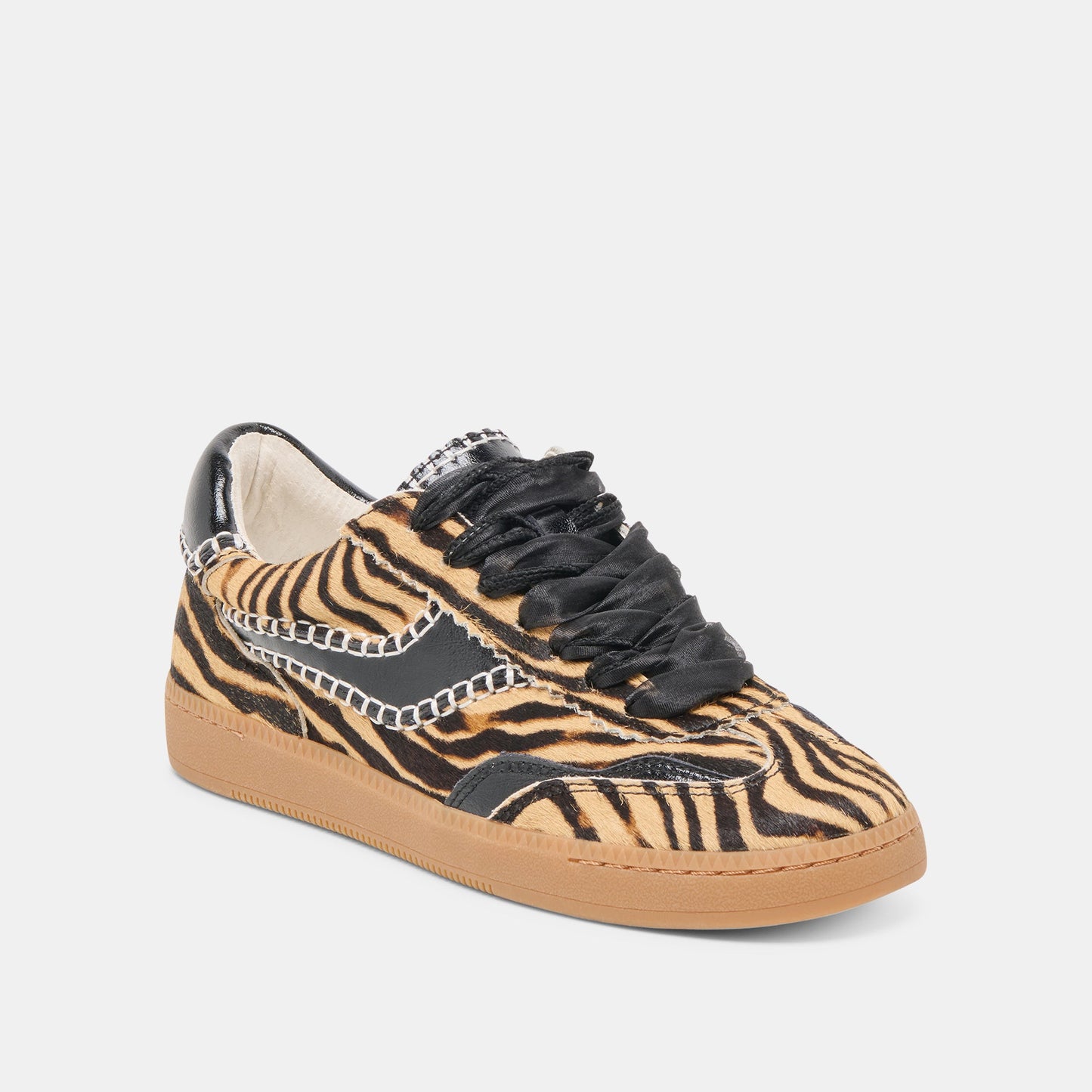 Notice Stitch Tiger Calf Hair Sneakers