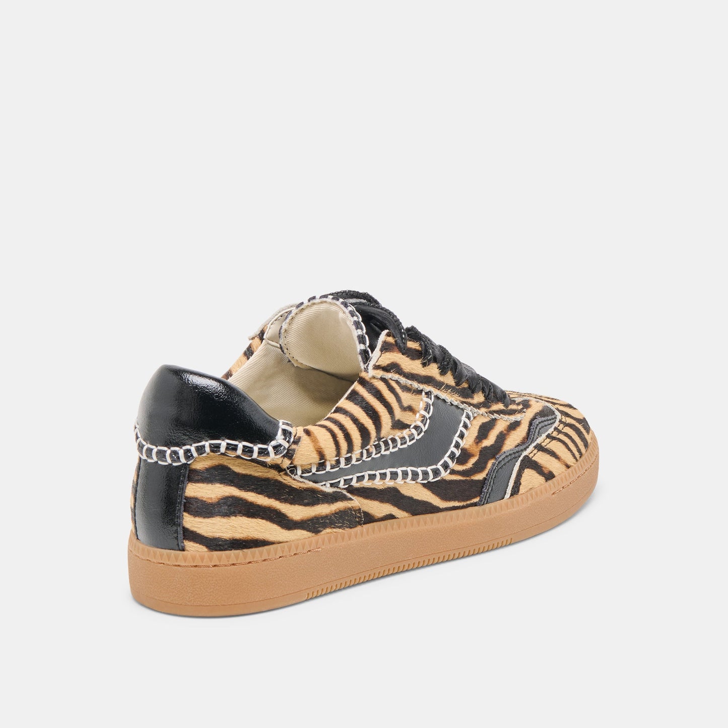 Notice Stitch Tiger Calf Hair Sneakers