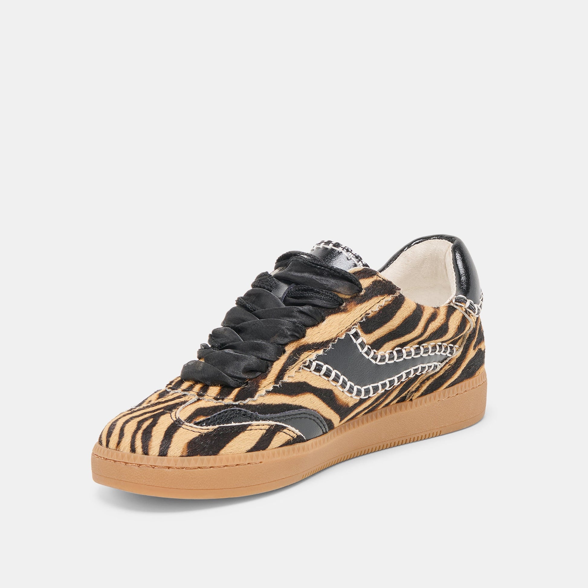 Notice Stitch Tiger Calf Hair Sneakers