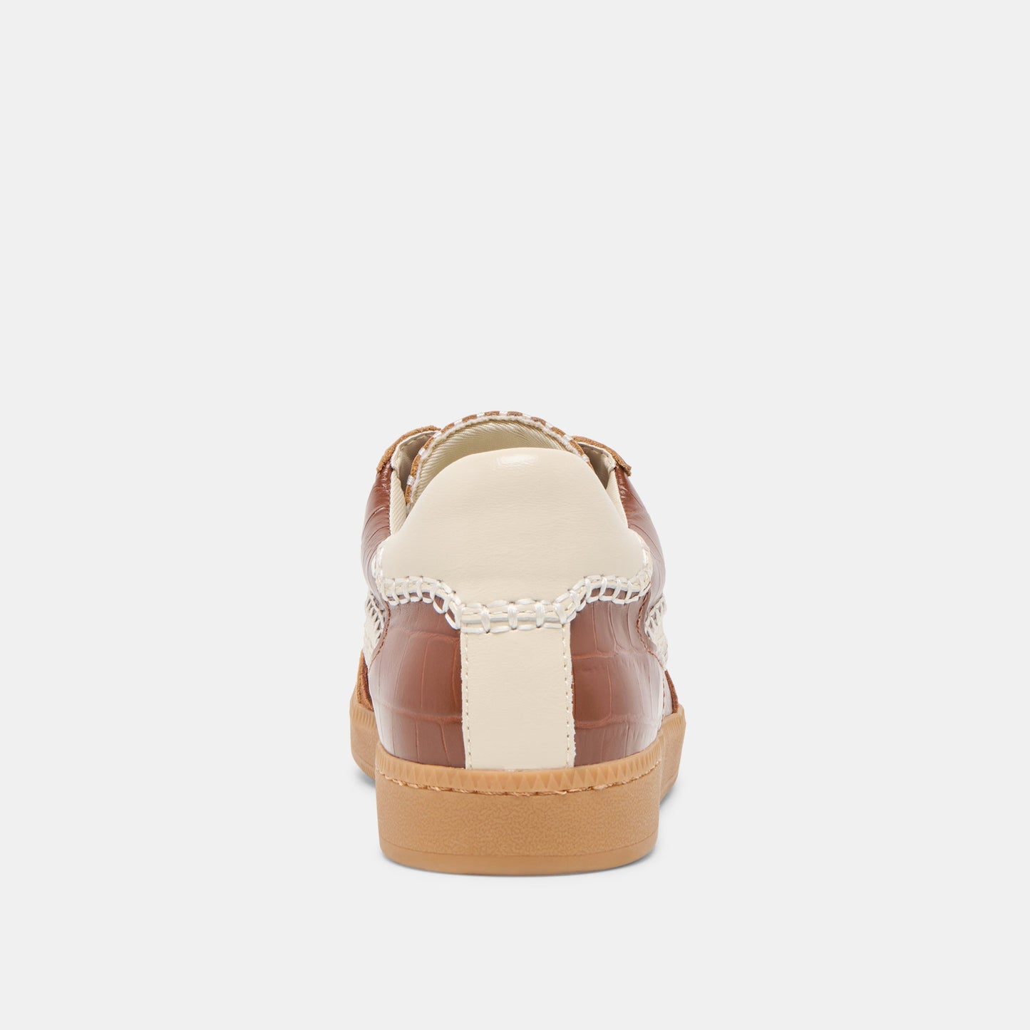 NOTICE STITCH SNEAKERS COGNAC CROCO EMBOSSED LEATHER
 – Dolce Vita