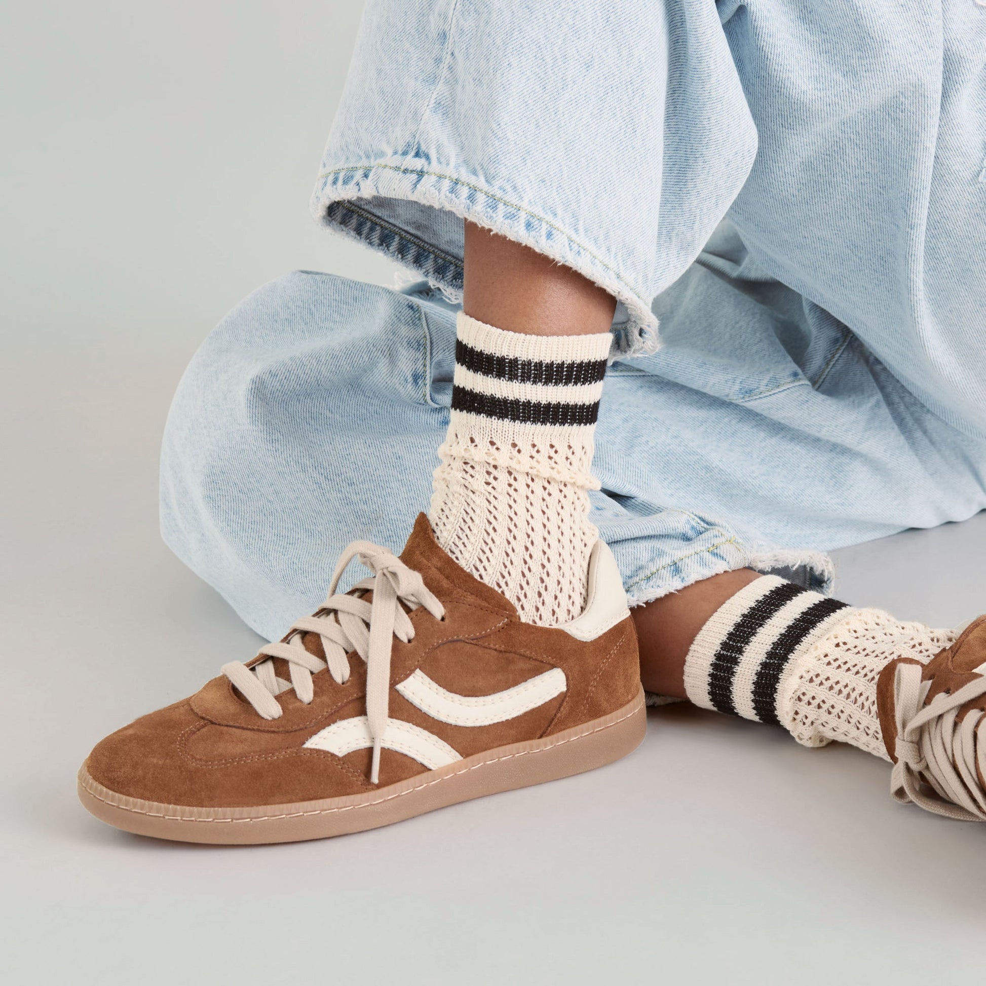 Rebel Pecan Suede Sneakers
