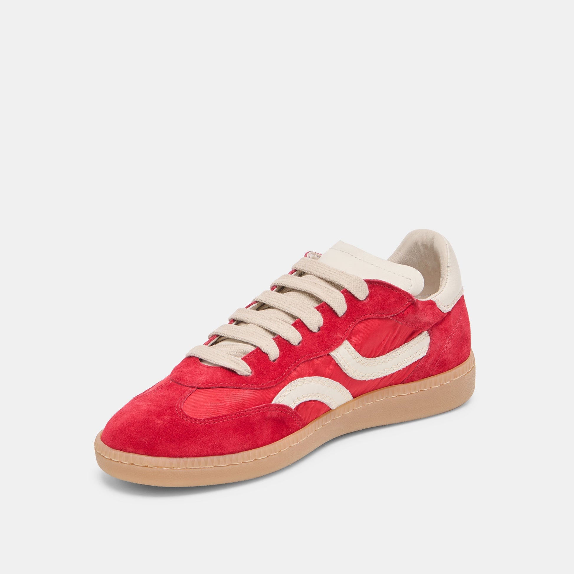 Rebel Crimson Nylon Sneakers
