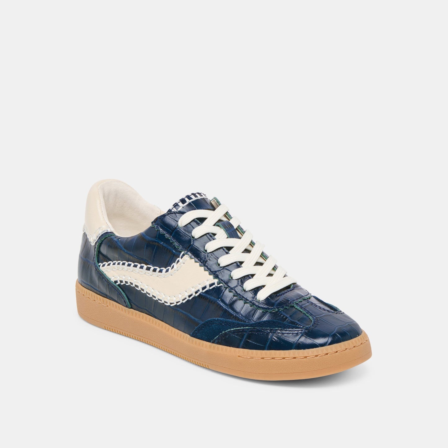 NOTICE STITCH SNEAKERS INK CROCO EMBOSSED LEATHER
 – Dolce Vita
