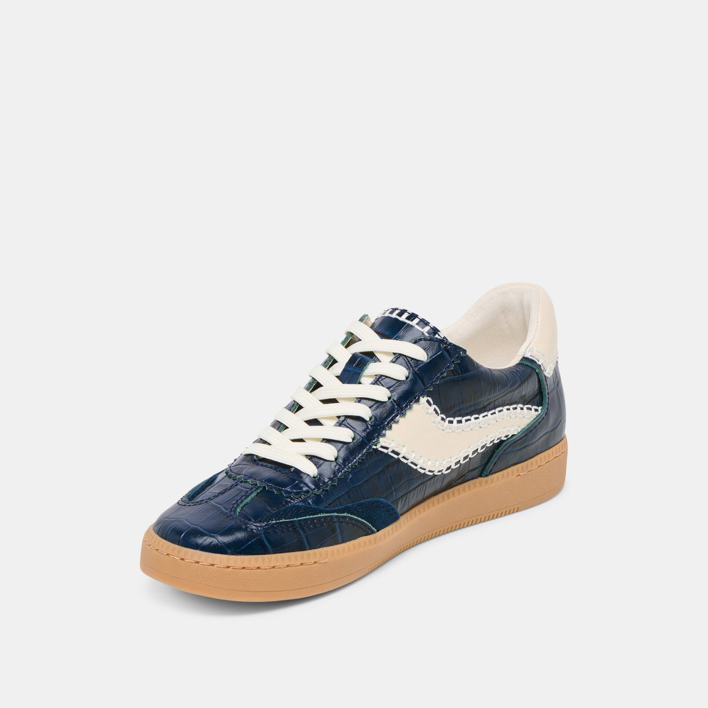 NOTICE STITCH SNEAKERS INK CROCO EMBOSSED LEATHER
 – Dolce Vita