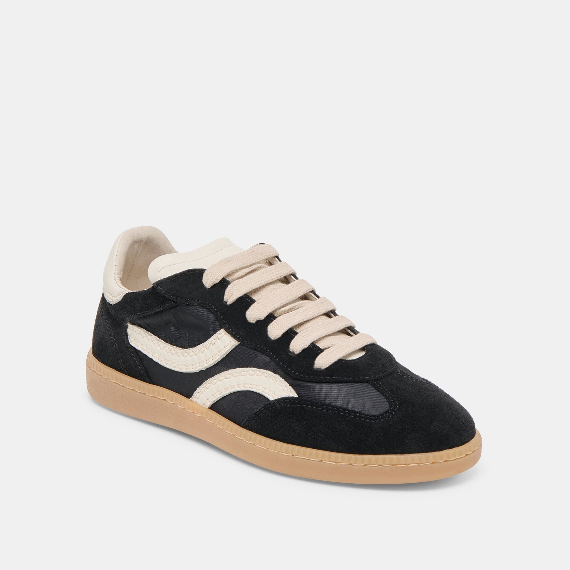 Rebel Black Nylon Sneakers