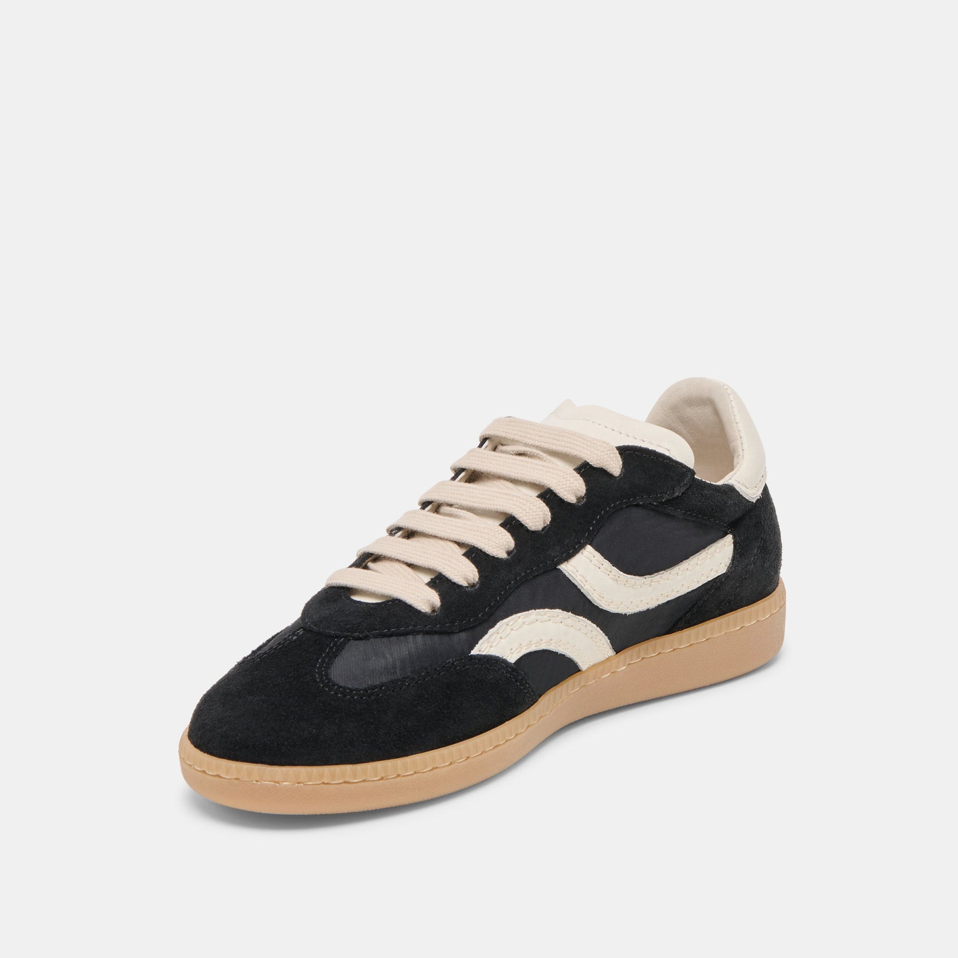 Rebel Black Nylon Sneakers