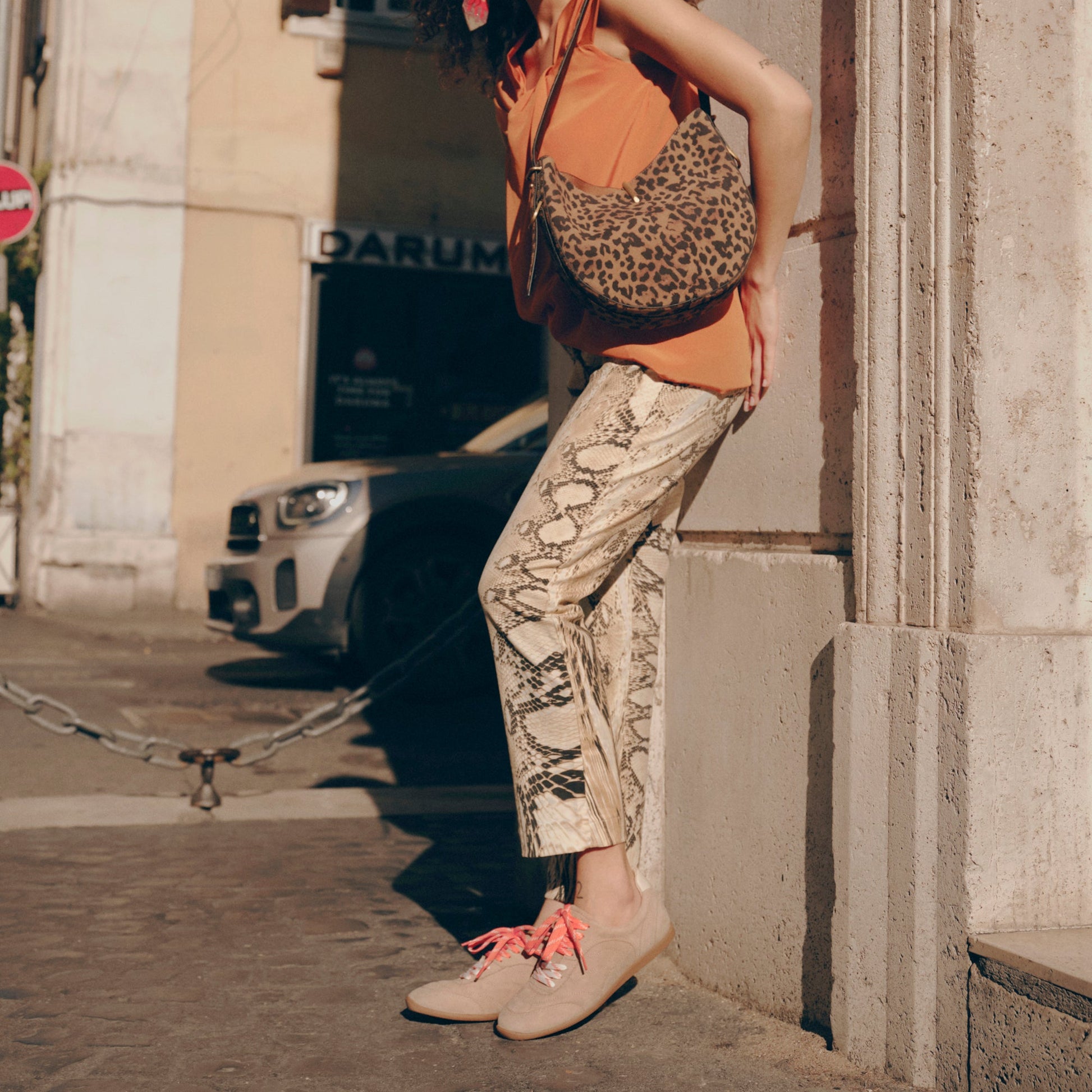 Laini Camel Suede Sneakers
