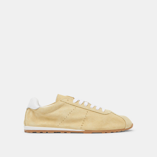 Serina Yellow Suede Sneakers