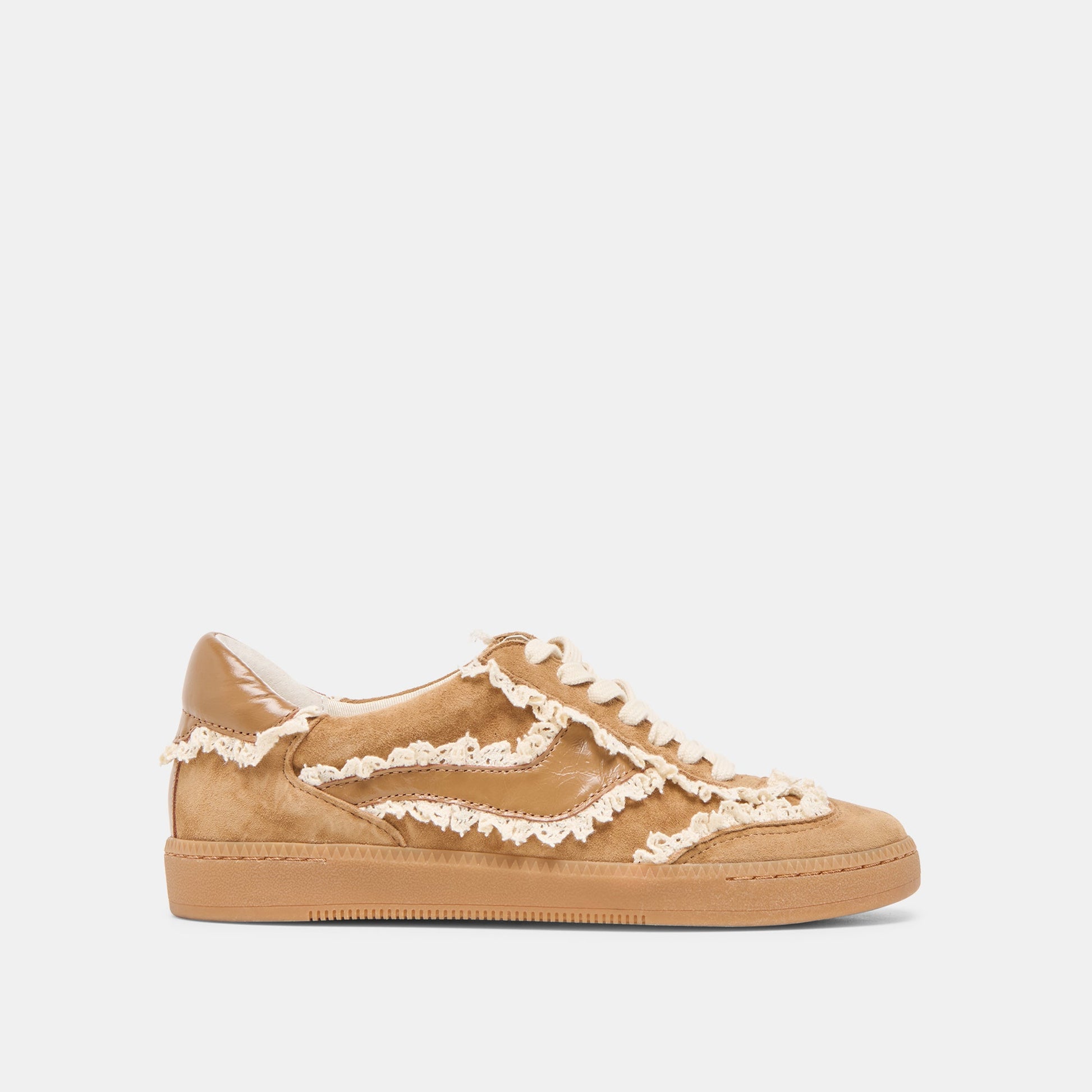 Notice Lace Lt Brown Suede Sneakers