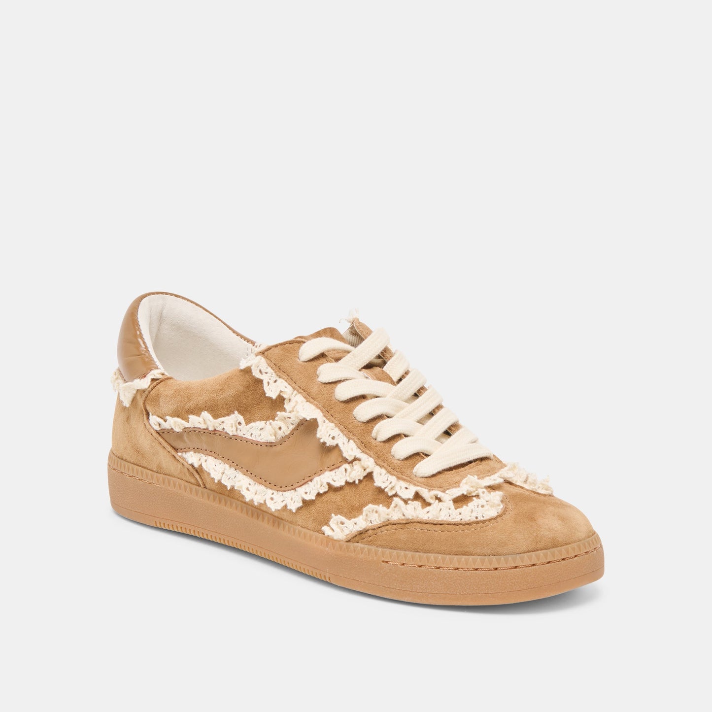 Notice Lace Lt Brown Suede Sneakers