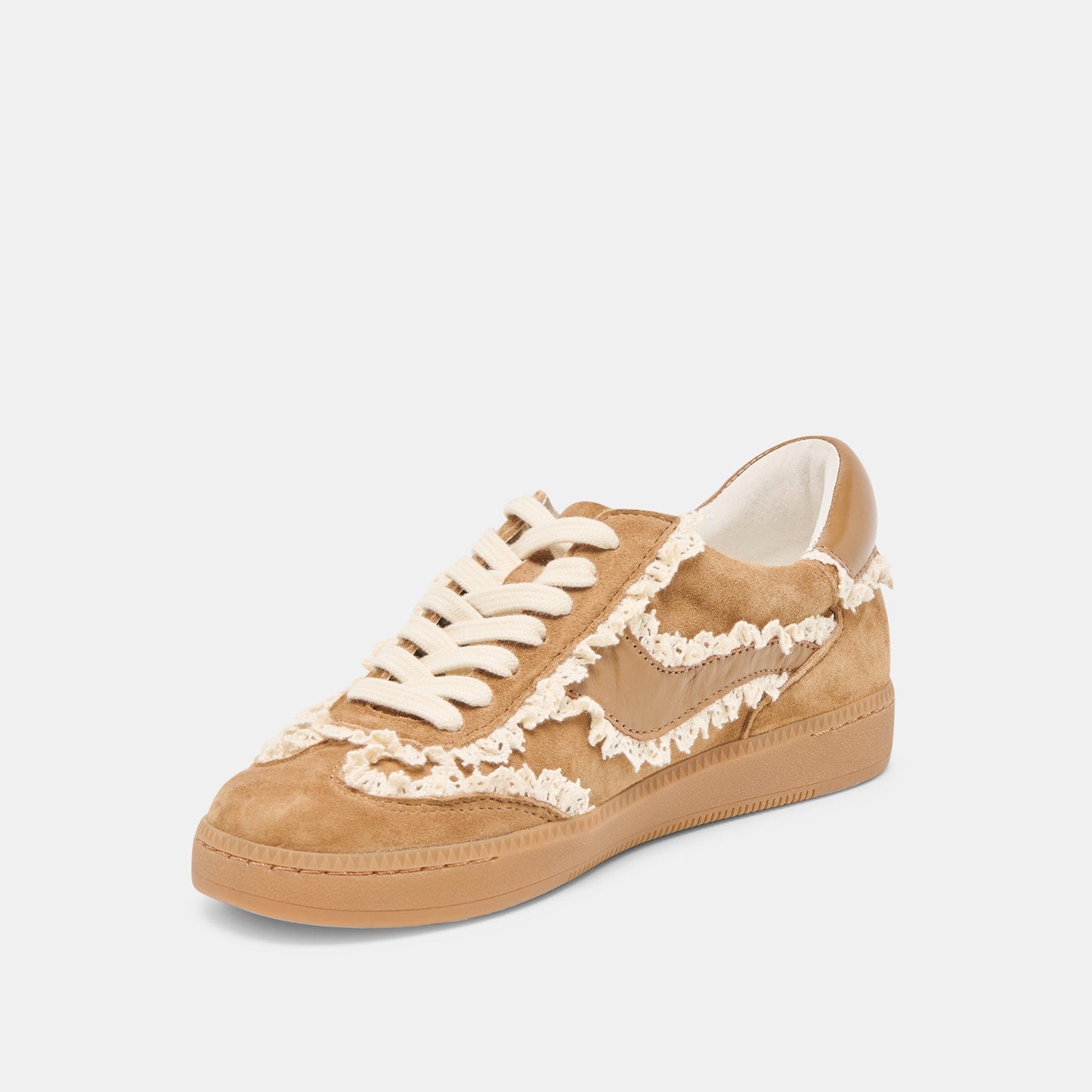 Notice Lace Lt Brown Suede Sneakers