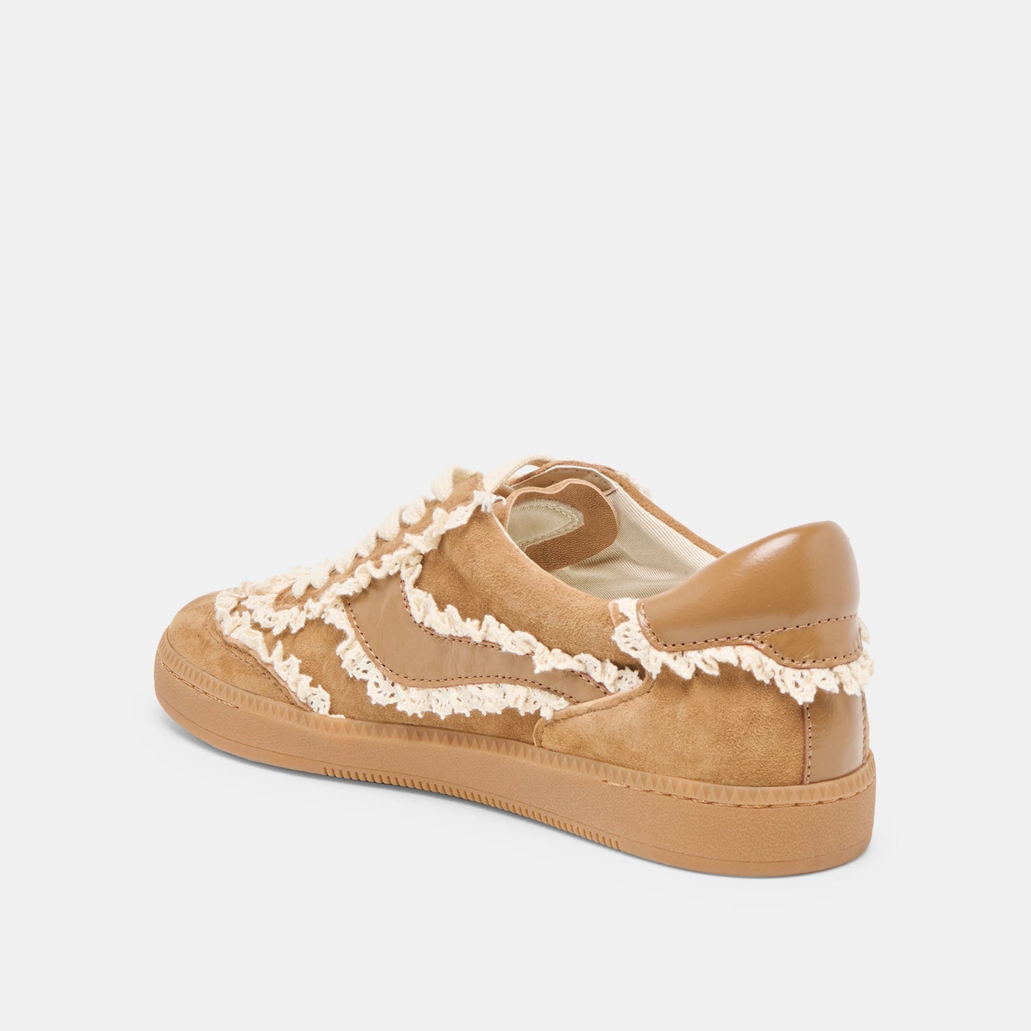Notice Lace Lt Brown Suede Sneakers
