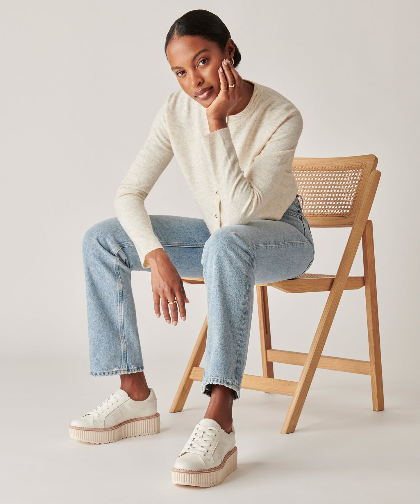 TIGER SNEAKERS WHITE LEATHER
 – Dolce Vita