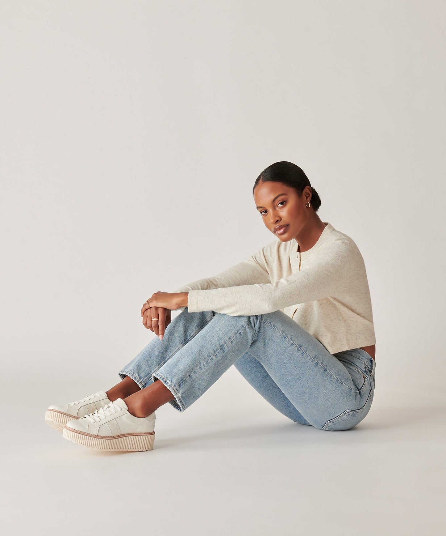 TIGER SNEAKERS WHITE LEATHER
 – Dolce Vita