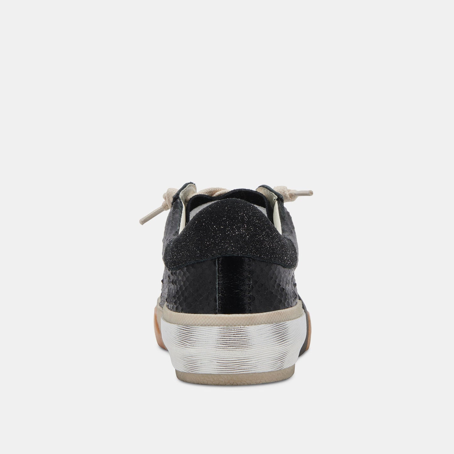 Zina Sneakers Onyx Embossed Leather | Women's Sneakers
 – Dolce Vita