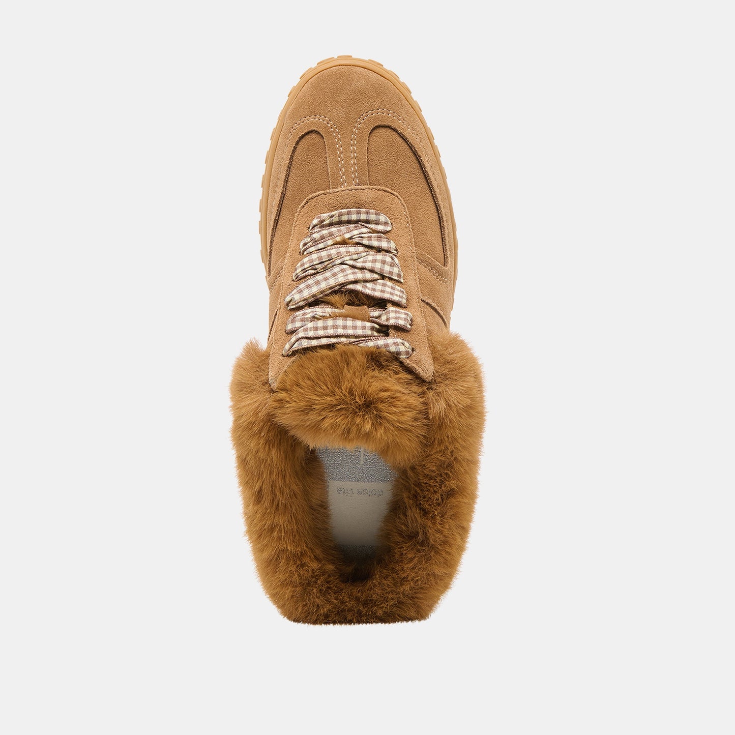 Izzey Plush Lt Brown Suede Sneakers
