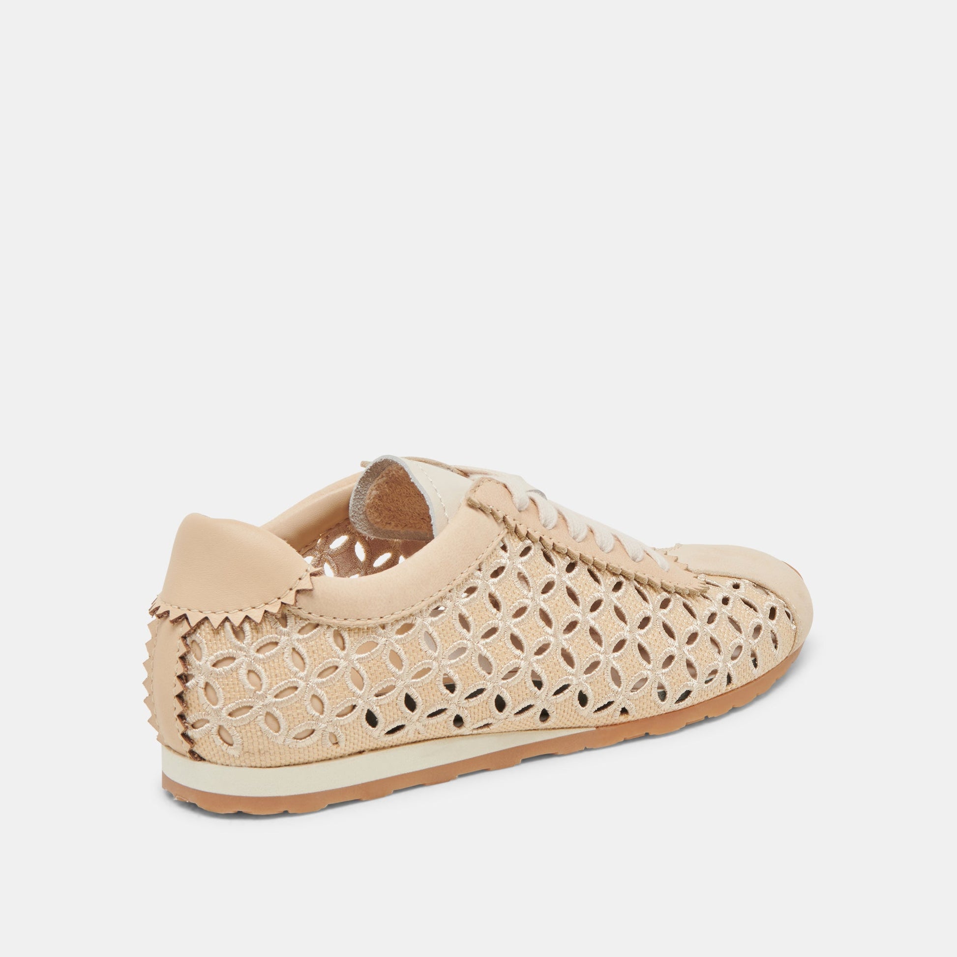 DANIE EYELET PERF SNEAKERS LT NATURAL RAFFIA
 – Dolce Vita