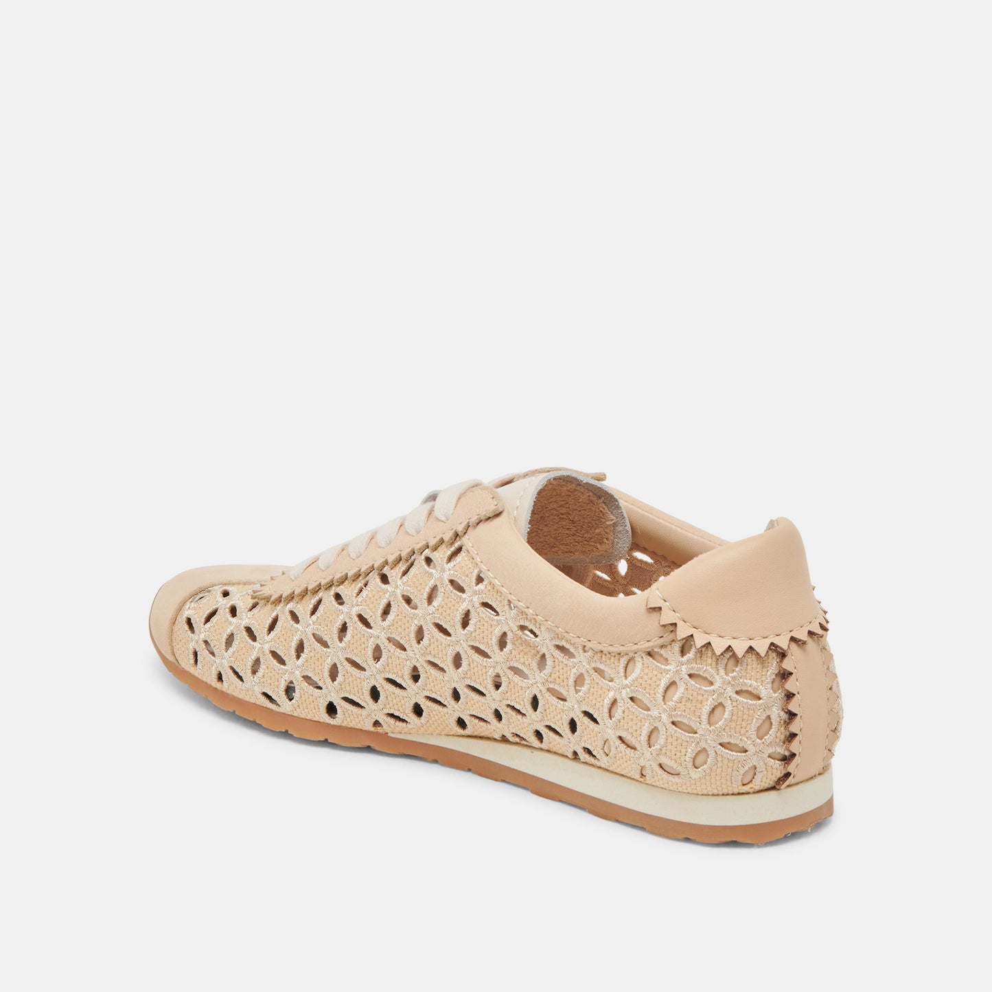 DANIE EYELET PERF SNEAKERS LT NATURAL RAFFIA
 – Dolce Vita