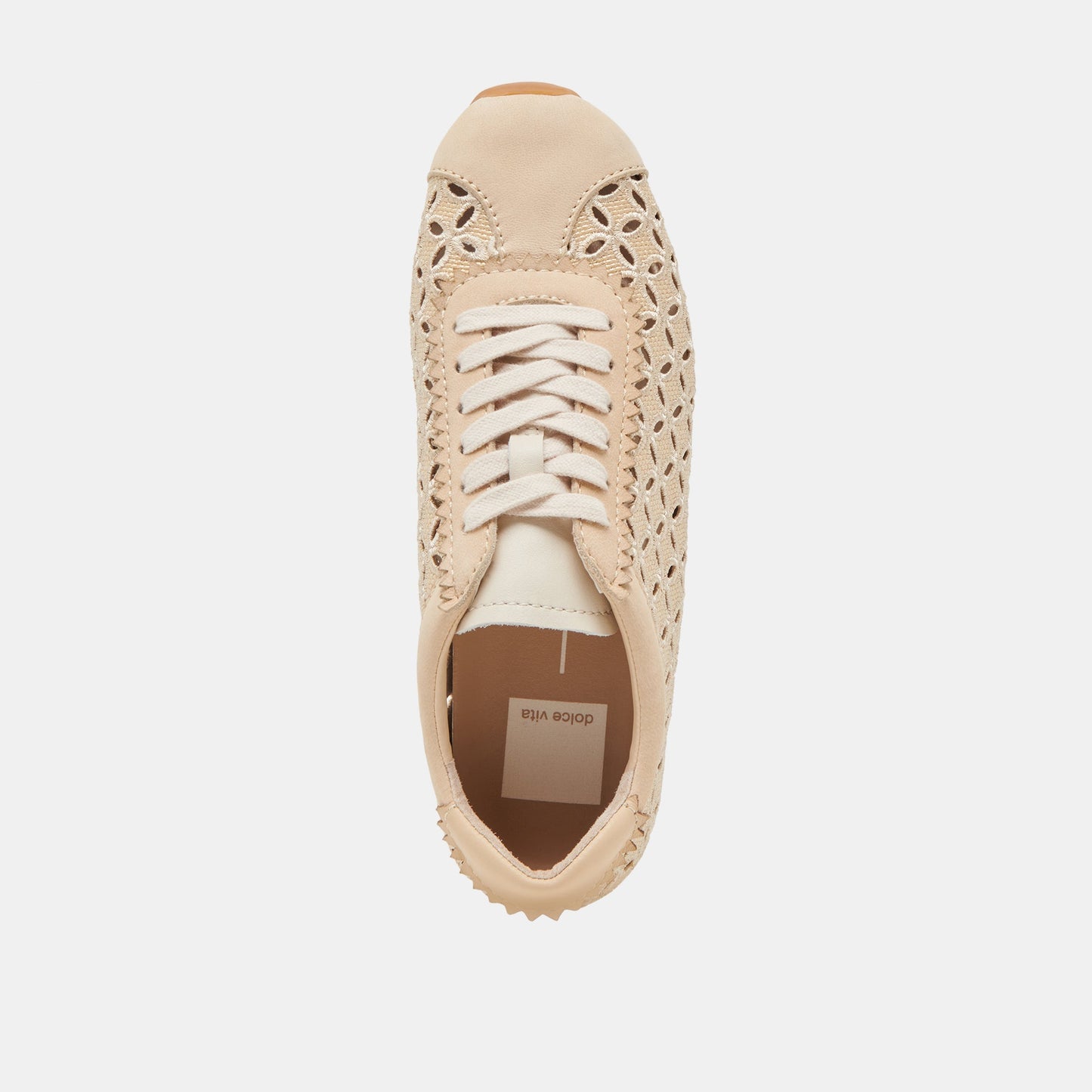 DANIE EYELET PERF SNEAKERS LT NATURAL RAFFIA
 – Dolce Vita