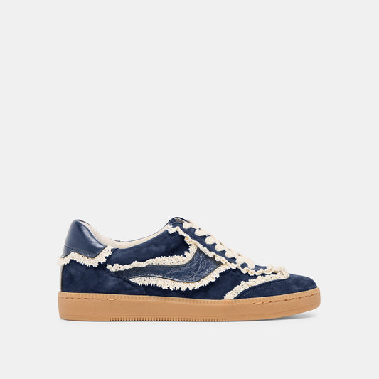 Notice Lace Navy Suede Sneakers