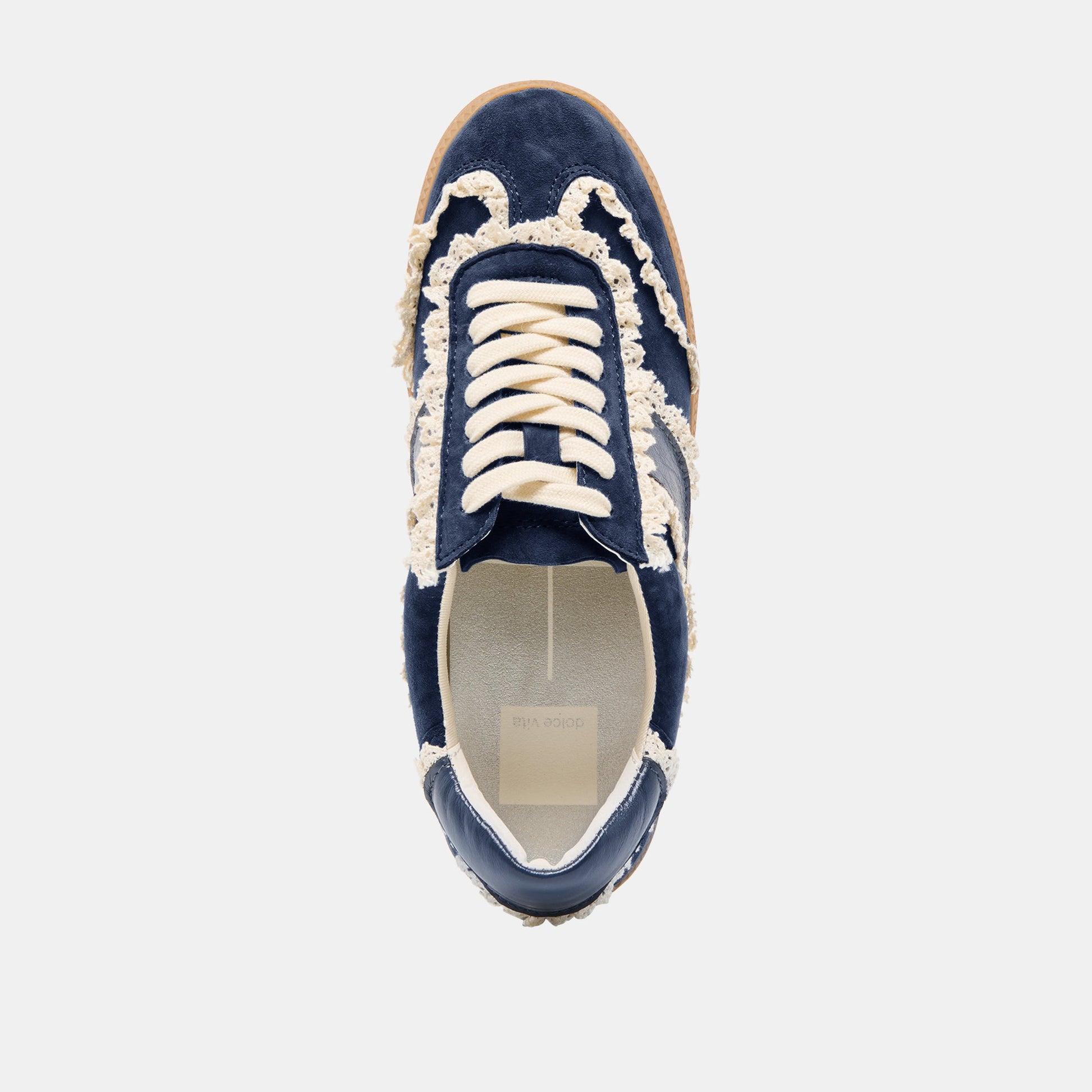 Notice Lace Navy Suede Sneakers