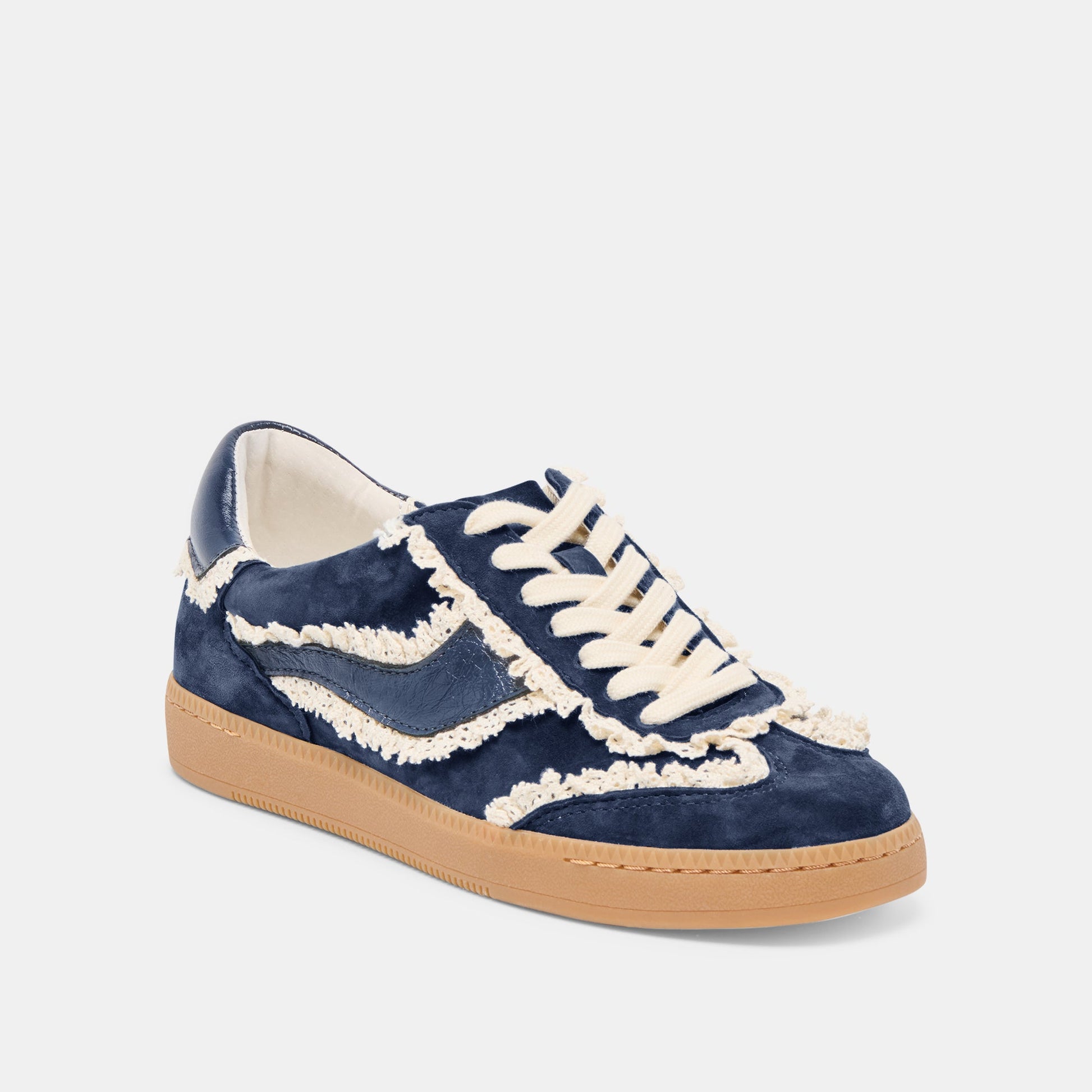 Notice Lace Navy Suede Sneakers