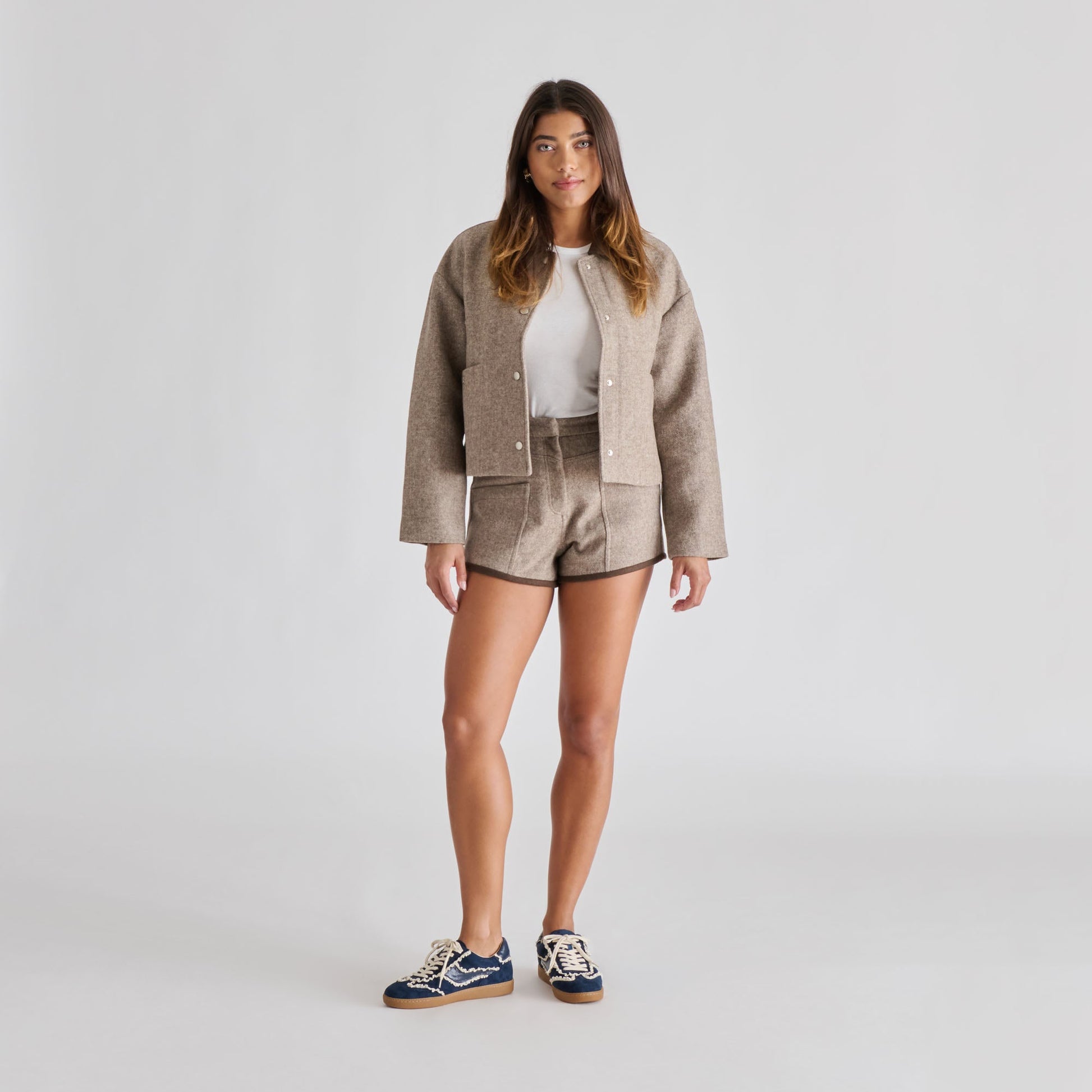 Notice Lace Navy Suede Sneakers