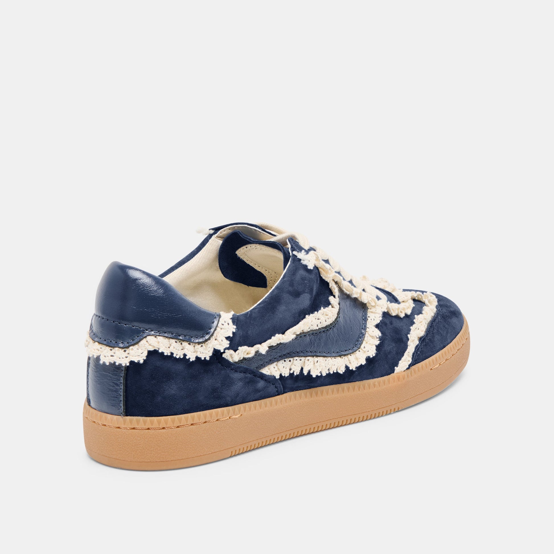 Notice Lace Navy Suede Sneakers