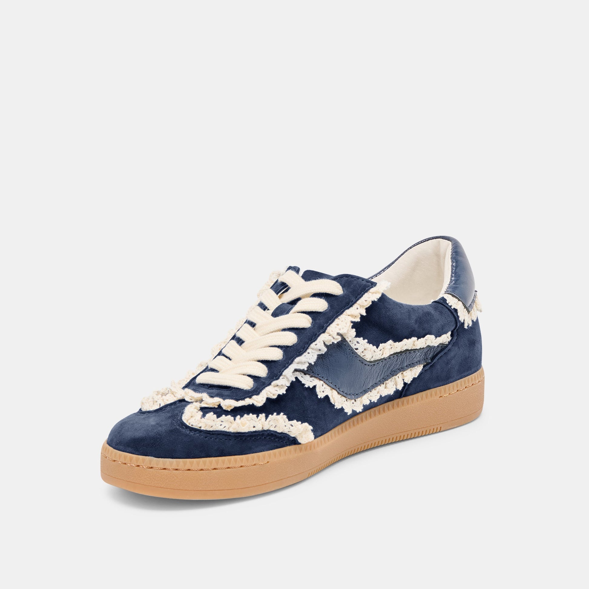 Notice Lace Navy Suede Sneakers