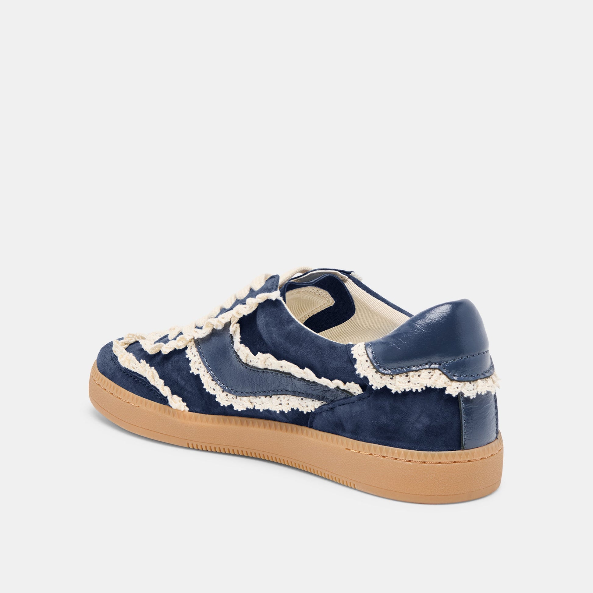 Notice Lace Navy Suede Sneakers
