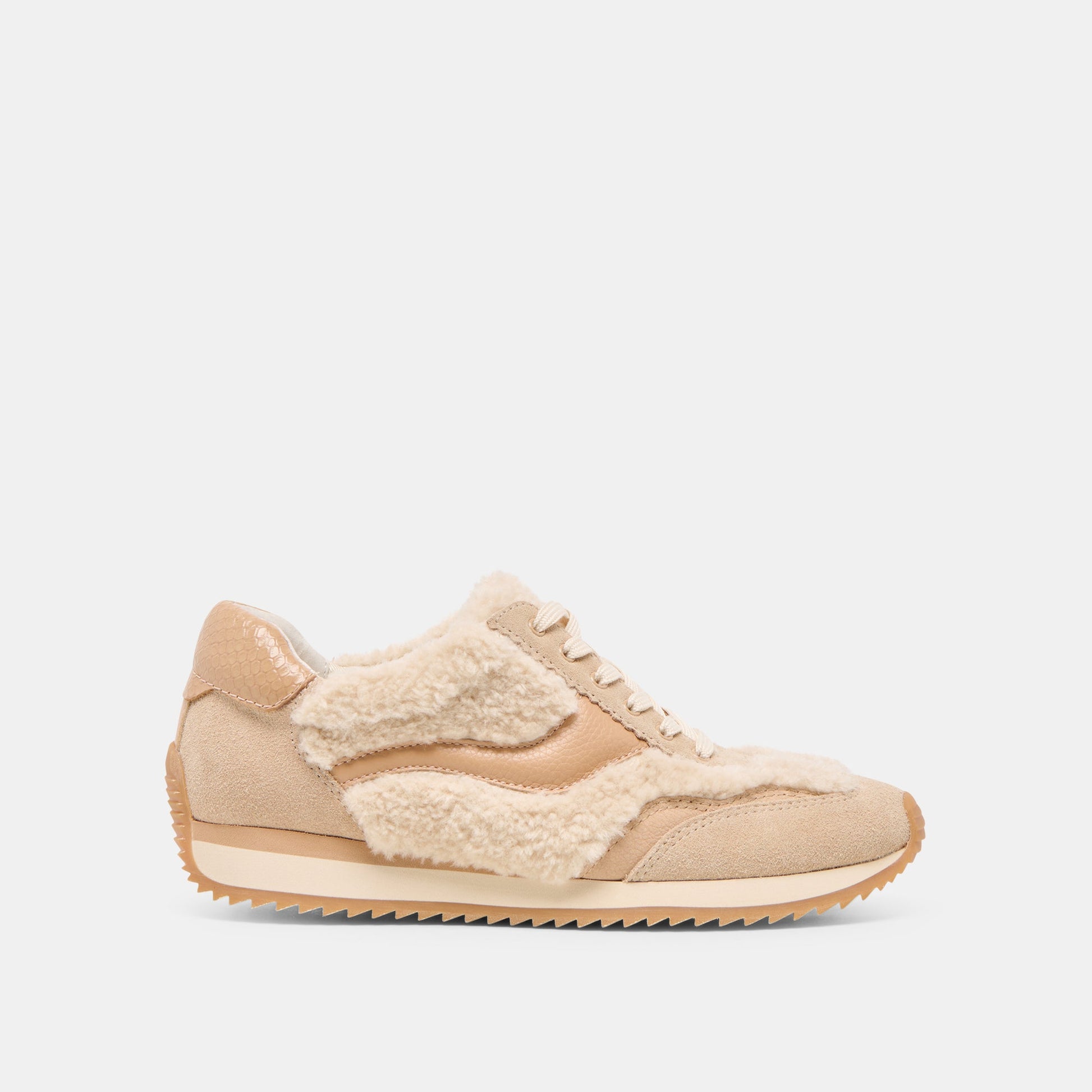 B.NTCD Plush Natural Plush Sneakers