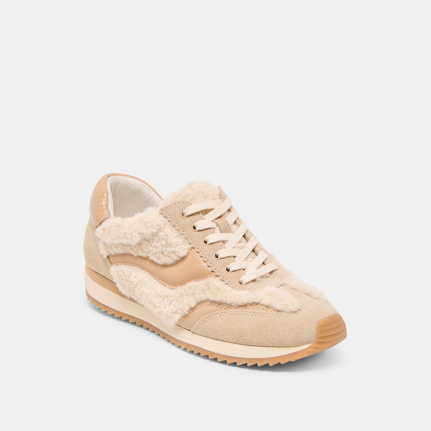 B.NTCD Plush Natural Plush Sneakers