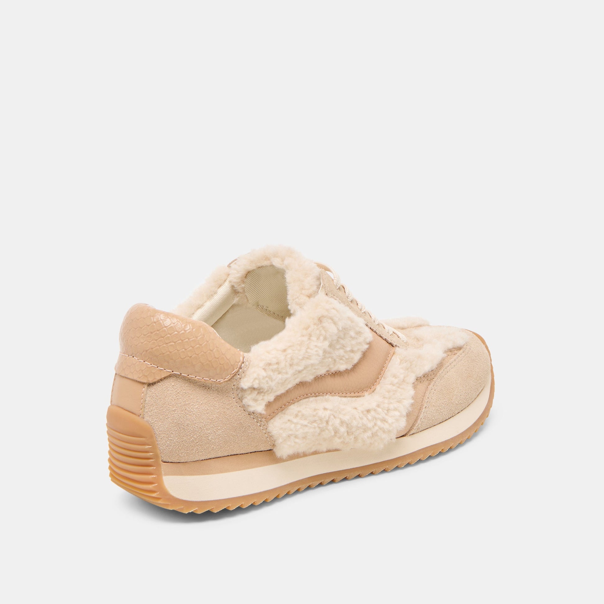 B.NTCD Plush Natural Plush Sneakers