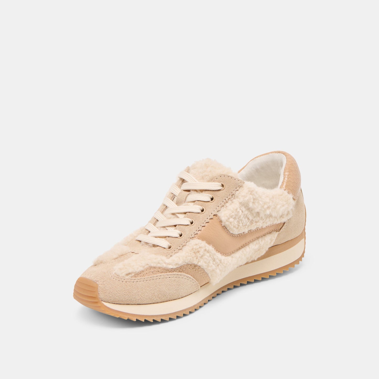 B.NTCD Plush Natural Plush Sneakers
