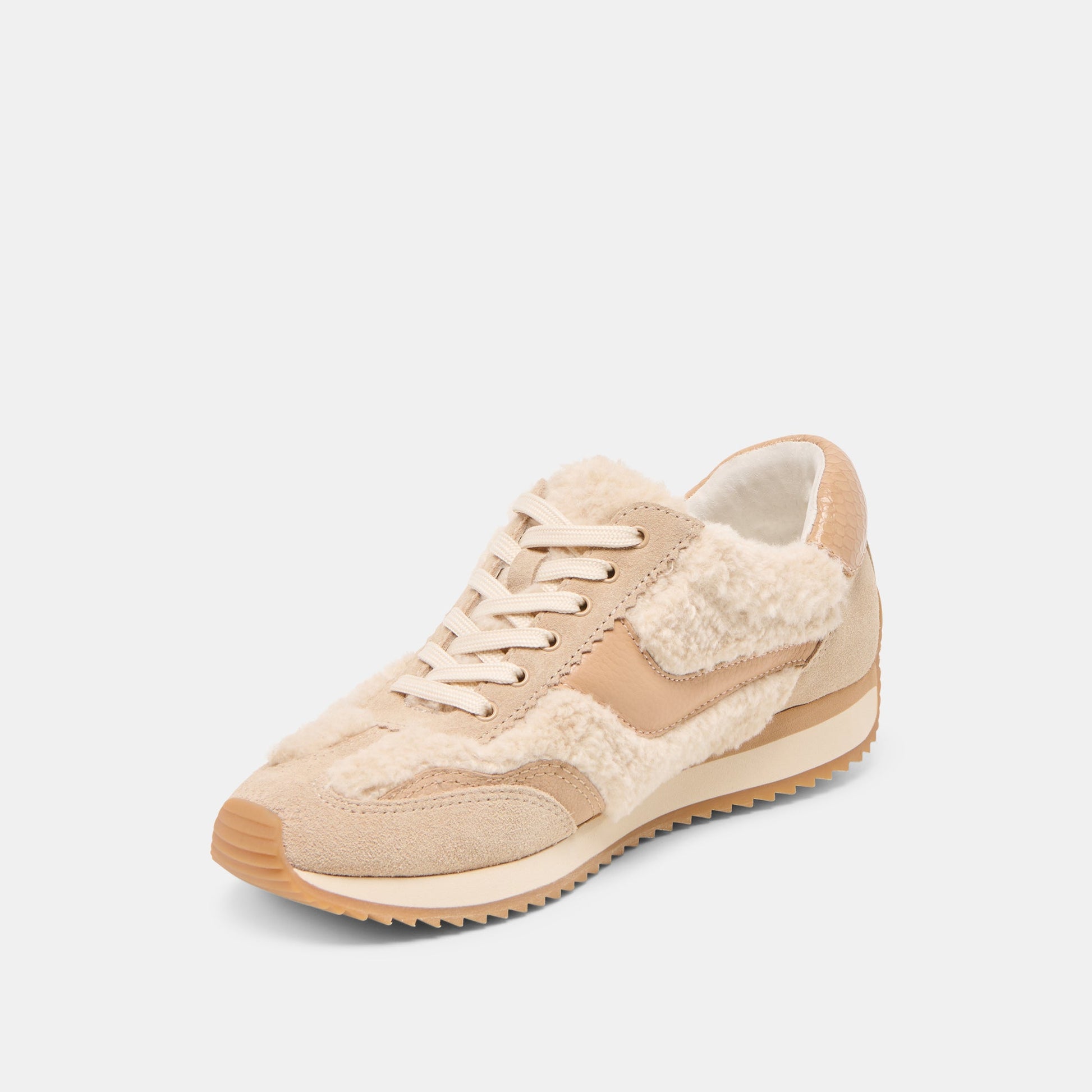 B.NTCD Plush Natural Plush Sneakers