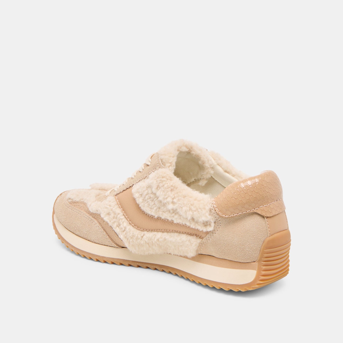 B.NTCD Plush Natural Plush Sneakers