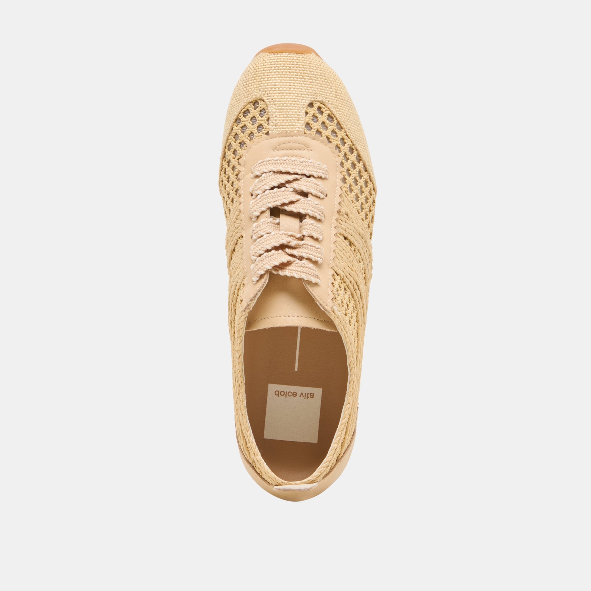Dream Lt Natural Woven Raffia Sneakers