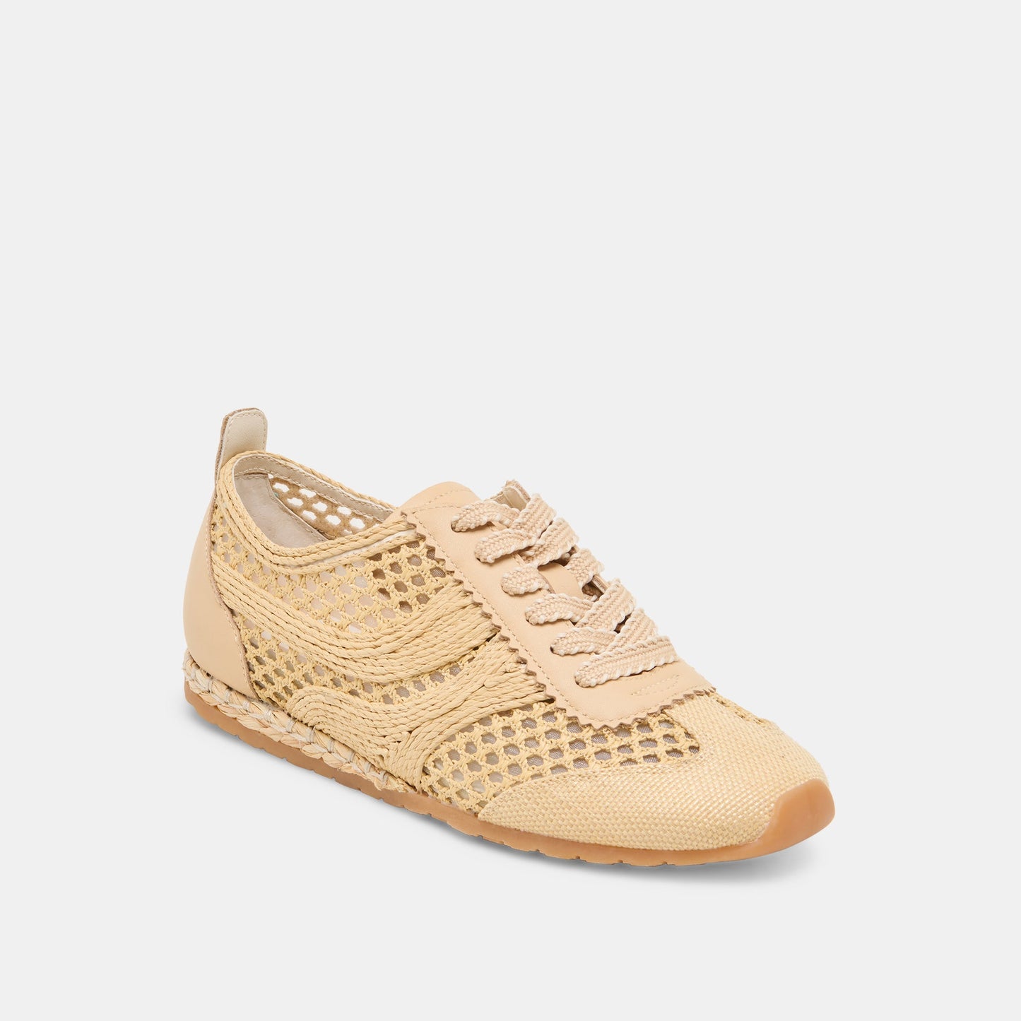 Dream Lt Natural Woven Raffia Sneakers
