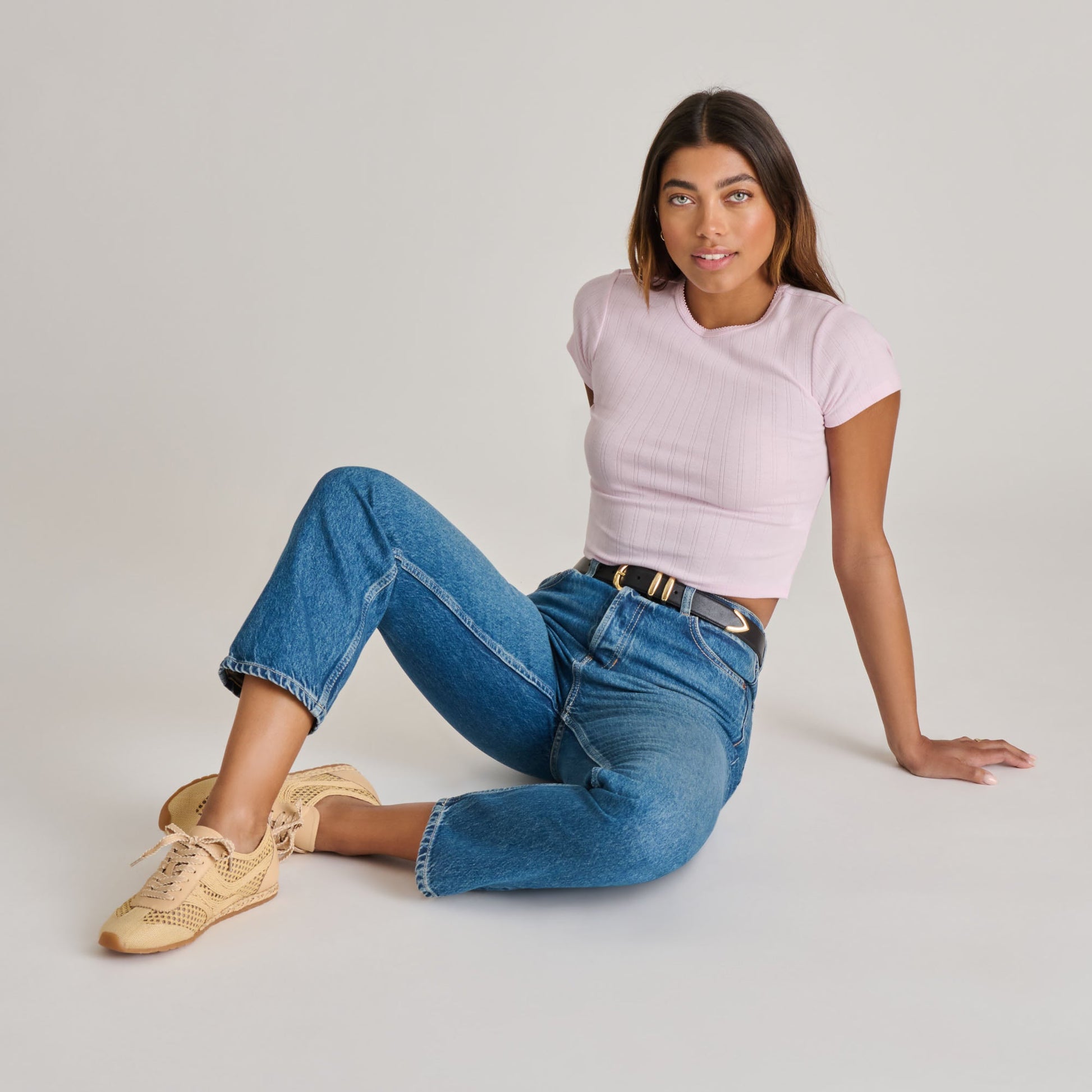 Dream Lt Natural Woven Raffia Sneakers