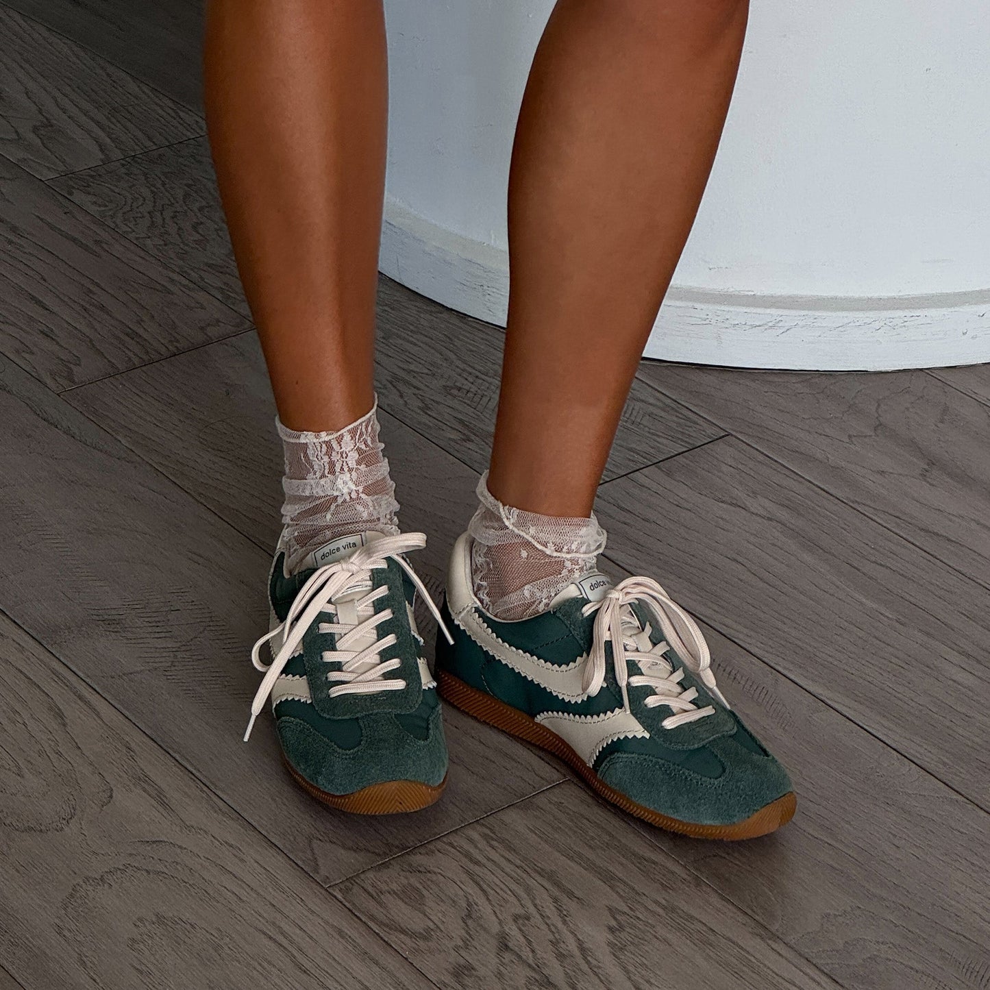 Limit Green Nylon Sneakers