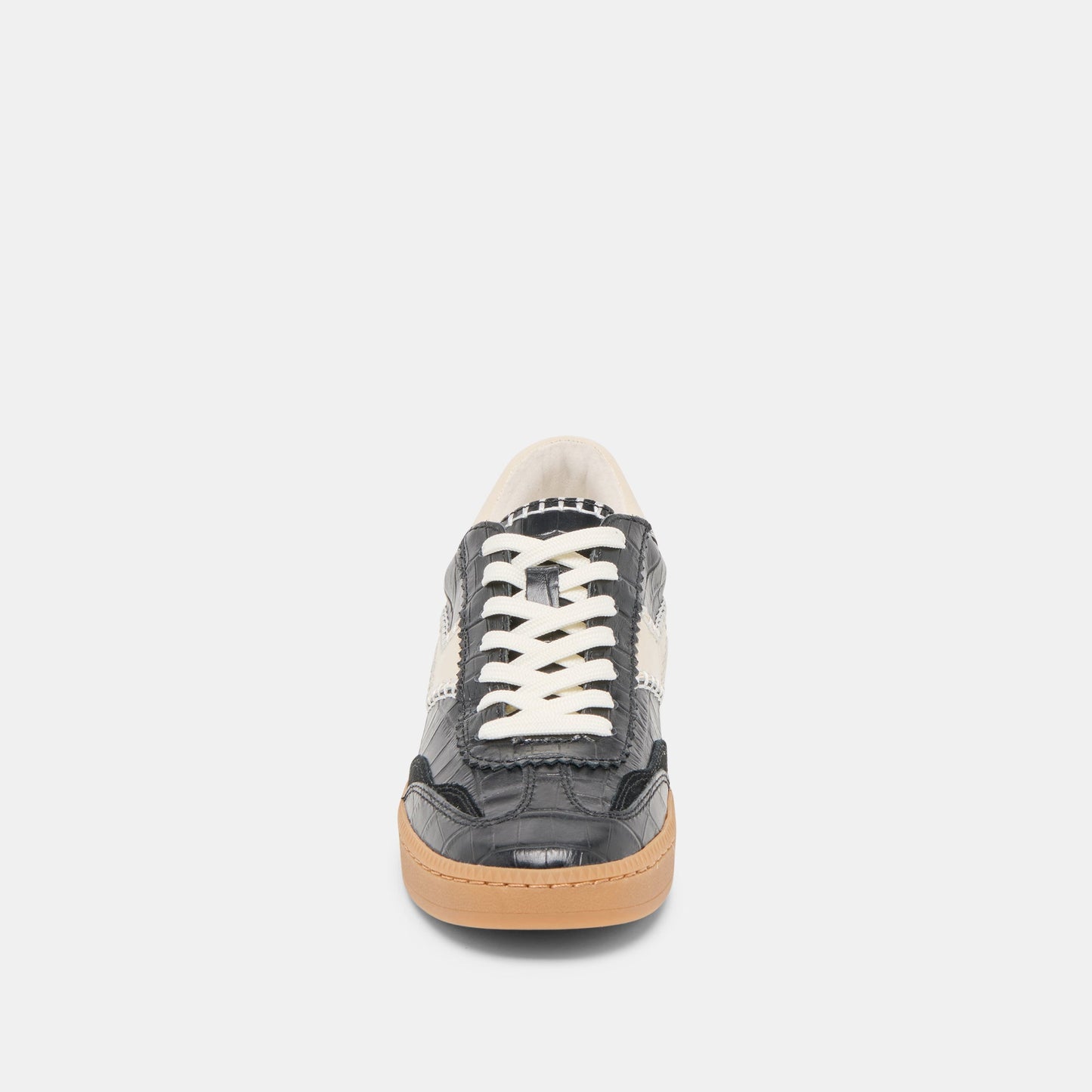 NOTICE STITCH SNEAKERS NOIR CROCO EMBOSSED LEATHER
 – Dolce Vita