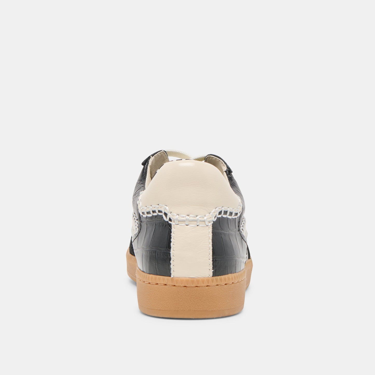 NOTICE STITCH SNEAKERS NOIR CROCO EMBOSSED LEATHER
 – Dolce Vita