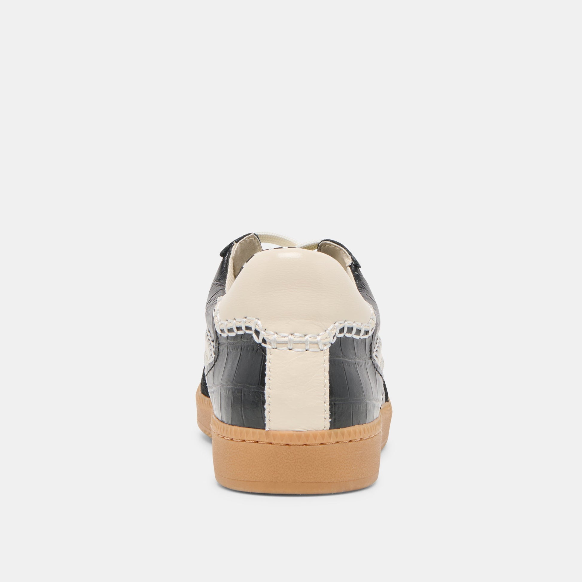 NOTICE STITCH SNEAKERS NOIR CROCO EMBOSSED LEATHER
 – Dolce Vita